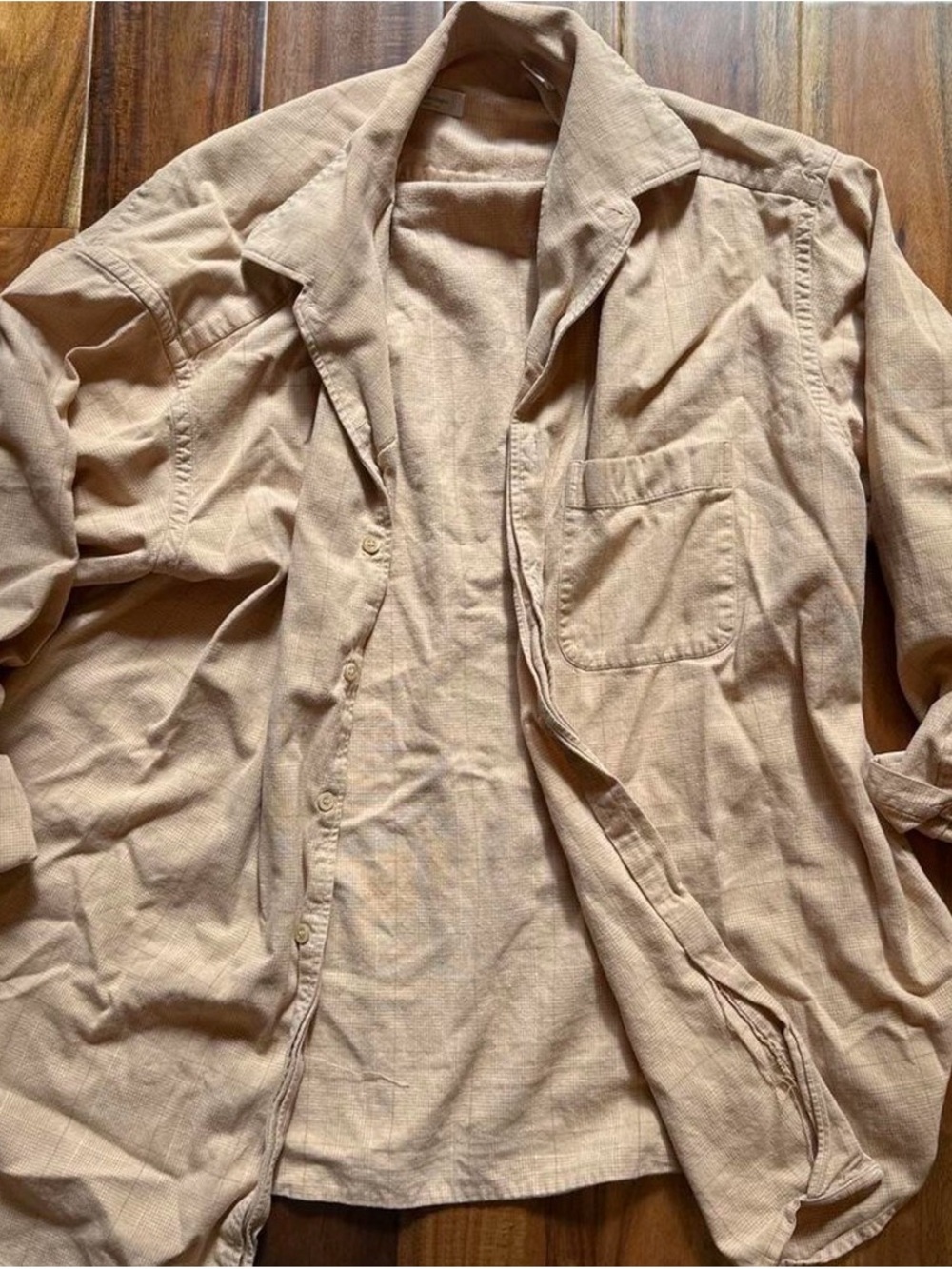 Ermenegildo Zegna Light Tan Lightweight Shirt Jacket